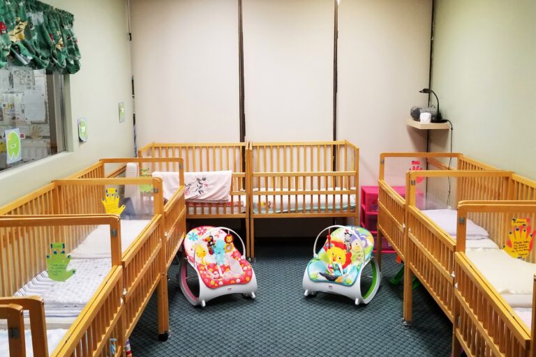 room with several cribs